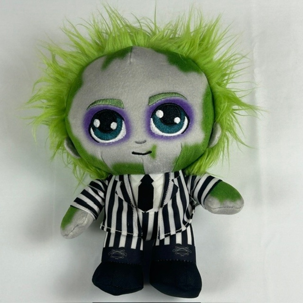 Jazwares Beetlejuice Plush Toy 8 Inch Green Hair Striped Suit Warner Bros WB